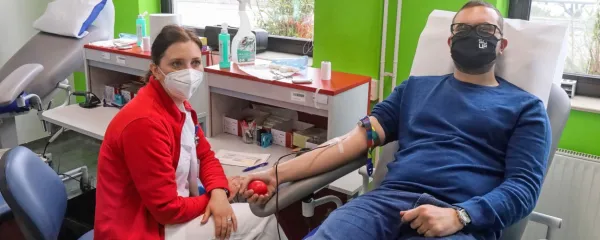 Jure Ciglar, predsednik Šoupa, poziva tudi ostale študente, naj 
darujejo kri in tako naredijo nekaj dobrega.