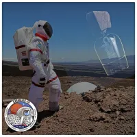 Podoba parfuma DBE 528  slovenske umetnice Eve Petrič, ki bo v 
pomanjšani obliki z nizozemske Moon Gallery prihodnje leto 
obiskala Luno.