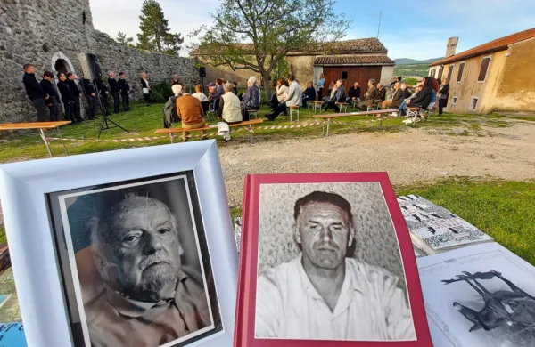 Spominski večer v Kubedu so posvetili Bertu Pribcu (levo) in 
Alojzu Kocjančiču. 