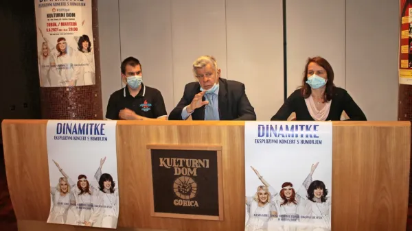 Komigo so predstavili (z leve) Jan Komel, Igor Komel in Maša Braini.