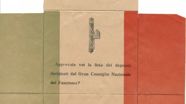 Glasovnica za volitve leta 1929