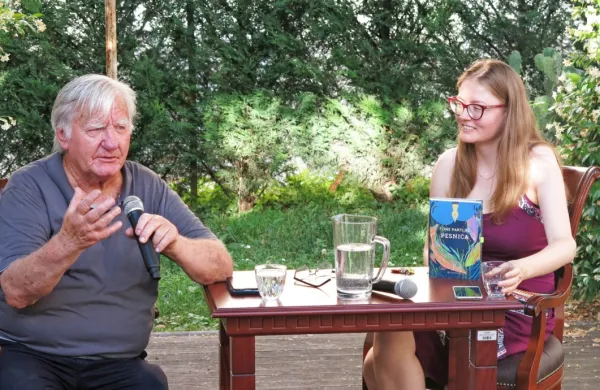 Toneta Partljiča so v četrtek  na Vrtu knjige gostili v okviru 
Beletrininih trubadurjev.