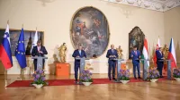Predsedniki vlad Poljske, Madžarske, Slovaške in Češke podpirajo 
Slovenijo pri temah, ki jih je postavila v ospredje pri predsedovanje Svetu EU. 