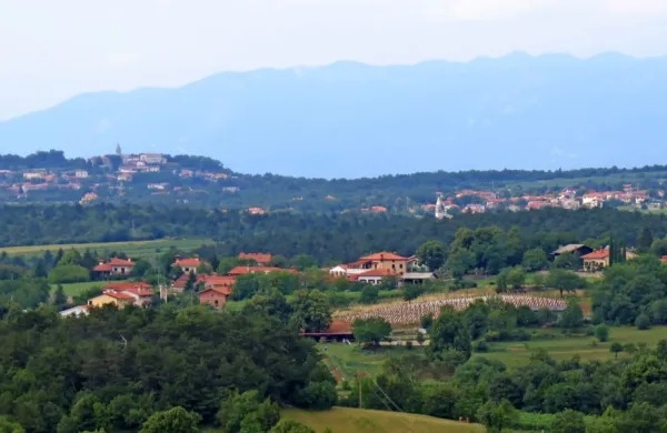  Če bo občina  pohitela s postopkom, bodo Kržani na  volitvah čez 
dve leti imeli svojo krajevno skupnost, ki bi jo radi ustanovili 
skupaj s Filipičjim Brdom. Obe naselji bi se izločili iz KS Tomaj. Na 
fotografiji levo zgoraj Tomaj, desno na sredini pa Križ.    