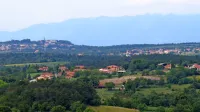  Če bo občina  pohitela s postopkom, bodo Kržani na  volitvah čez 
dve leti imeli svojo krajevno skupnost, ki bi jo radi ustanovili 
skupaj s Filipičjim Brdom. Obe naselji bi se izločili iz KS Tomaj. Na 
fotografiji levo zgoraj Tomaj, desno na sredini pa Križ.    