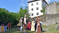 Obiskovalci nedeljske prireditve so vstopili v čas srednjega veka.