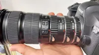 Makro obročki meike, nameščeni na našem fotoaparatu