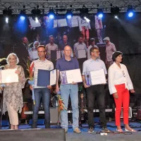 Desno od  župana Danila Markočiča:  Dorina Beržan, Rajko Hrvat, 
Zdenko Švab, Martin Feder, Branka Požar in Marjan Kralj   