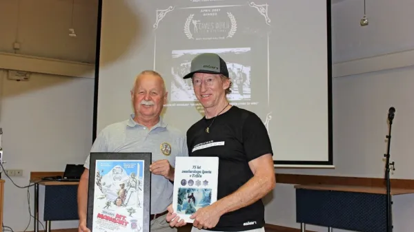 Za film o posebni tekmi sta zaslužna Janez Kavar (levo) in Chris Anthony  