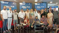 V koprskem teatru so  novinarje sprejeli ustvarjalci odrske Jugoslavije z gledališkimi vodjami in pisateljem Goranom Vojnovićem.  