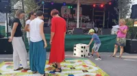 Sodelavke Mitskega parka in županja so se preskusile v igri kača:  
vsaka je bila figura na polju, po kači pa so se premikale z vmesnimi 
vprašanji.

