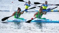 Slovenski kajakašici na mirnih vodah Anja Osterman in Špela 
Ponomarenko Janić sta na olimpijskih igrah v Tokiu osvojili 
končno 17. in 20.