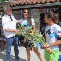 V Portorožu bučno sprejeli Tino Mrak in Veroniko Macarol