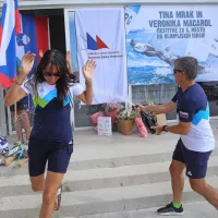 V Portorožu bučno sprejeli Tino Mrak in Veroniko Macarol