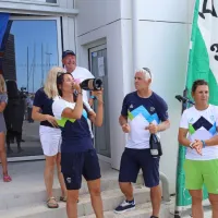 V Portorožu bučno sprejeli Tino Mrak in Veroniko Macarol