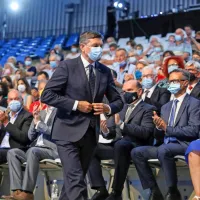 Predsednik države Borut Pahor je bil osrednji govornik na 
prireditvi ob jubileju TV Koper - Capodistria.