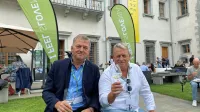 Veterana zavzemanj za prepoznavnost Brd in rebule Silvan 
Peršolja (levo) in Stojan Ščurek.