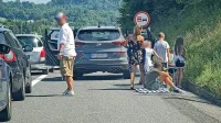 Ko zastoj traja dlje časa, postane avtocesta prostor za piknik. 