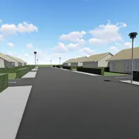 Tako bi bilo videti naselje z montažnimi hišami po dostopnih 
cenah.