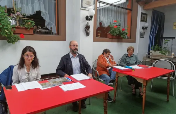 Del  civilne iniciative (z leve): Viktorija Carli, Miran Molk, Novka Jenko in Barbara Magušar