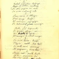 Pesem iz spominske knjižice Francke Ličen