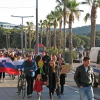Protest tudi v Kopru