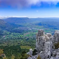 Mala Gora, v ozadju Ajdoščina; 50 mio pik.  