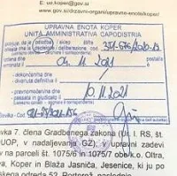 V sredo, 10. novembra, je postalo gradbeno dovoljenje, ki ga imata 
Rok Cvetkov in Blaž Jasnič, pravnomočno. 