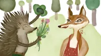 Predstavo Ježeva hišica zaznamujejo ilustracije Vedrana Mutavčiča. 