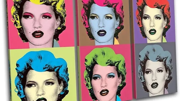 Navdahnjen z Warholovimi portreti Marilyn Monroe je Banksy tako 
upodobil manekenko Kate Moss. Na Amazonu, od koder je 
fotografija, je moč tovrstne reprodukcije dobiti že za 100 evrov.  