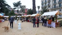 Na prazničnih stojnicah sejma v Portorožu je bilo v soboto bolj malo  obiskovalcev. 

 
