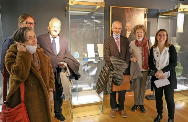 Dragoceno muzejsko pridobitev so predstavili prejšnji teden 
(Vanja Lokar in soproga Sonja sta tretji in druga z desne).