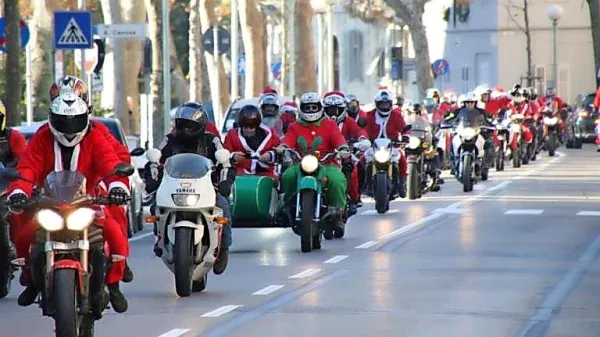 Božički motoristi na Korzu Italia