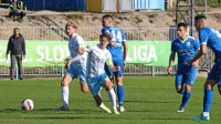 Etien Velikonja (v ospredju v svetlejšem  dresu Gorice) je imel 
jeseni vidno  vlogo v kazenskih prostorih tekmecev.  