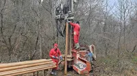 Prejšnji teden so delavci jemali vzorce zemlje na območju 
predvidene pregrade Padež  iz 30 metrov globokih vrtin.