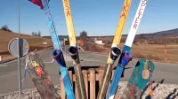 Planinčan je v čast slovenskim olimpijcem okrasil krožišče v 
Planini.
