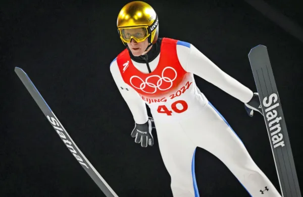 Peter Prevc je odločen, da bo tudi danes pokazal vse, kar zna.