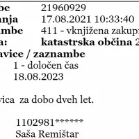 Saša Remištar, ki je v zemljiški knjigi naveden kot zakupnik parcele 
v Bertokih, je brat občinskega uradnika Rada Remištarja, ki ga 
anonimka obtožuje, da naj bi se z zlorabo notranjih informacij 
okoriščal. 