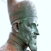 Zaslužni podestat Nicolò Donato na izvesku večletnega razstavnega projekta Koper-Capodistria 1500

