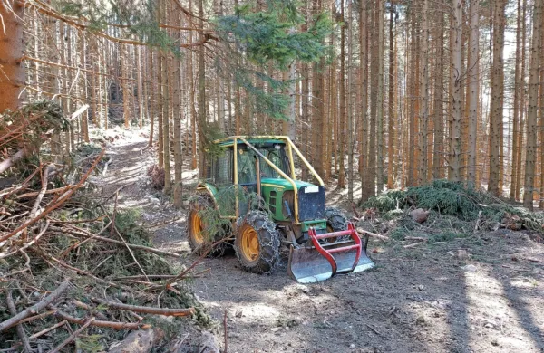 Zaradi odvoza lesa zaprtih več gozdnih cest
