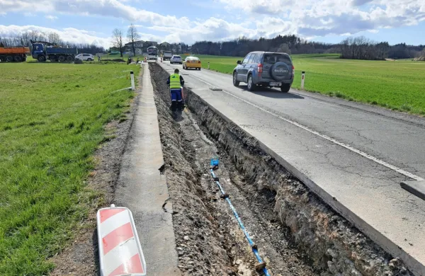 V bistriški občini trenutno gradijo povezovalni vodovod med 
Ilirsko Bistrico in Harijami.