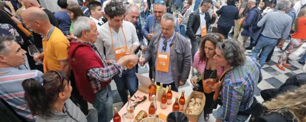 Festival oranžnih vin je po treh letih v Izolo spet pritegnil veliko 
množico.