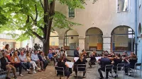 Šolski atrij je gostil koncert Glasbenega ateljeja Tartini, ki sodi v niz 
dogodkov ob 330. obletnici rojstva skladatelja Giuseppa Tartinija.