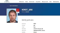 Primorec  je  bil  od  leta  2017  tudi na  rdečem  seznamu  Interpola.