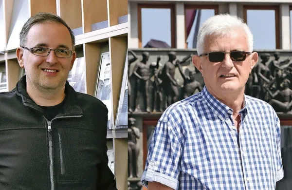 Dr. Miro Haček in dr. Pavel Gantar