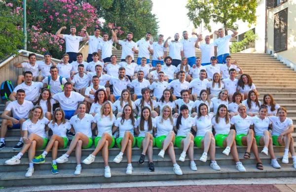 Večji del slovenske reprezentance za sredozemske igre.