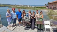 Vinarka Elizabet Bordon, kiparka Fulvia Zudić, Lean in Irena Fonda, ter članice združenja Ženske in vino Ingrid Mahnič, Koni Marchesan, Mojca 
Bordon in Maša Marchesan.