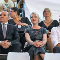 Predsednica državnega zbora Urška Klakočar Zupančič si je 
festival ogledala v družbi piranskega in izolskega župana, Đenia 
Zadkovića in Danila Markočiča.