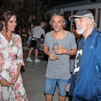 Lorella Flego in Tomaž Klepač v družbi glasbenega urednika 
Dragana Buliča