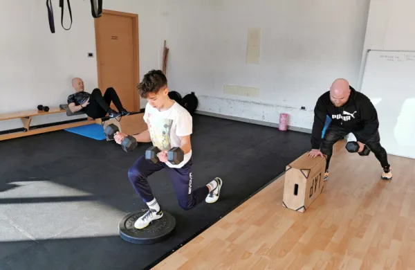 Dijaki so med drugim spoznali tudi delo osebnega trenerja.